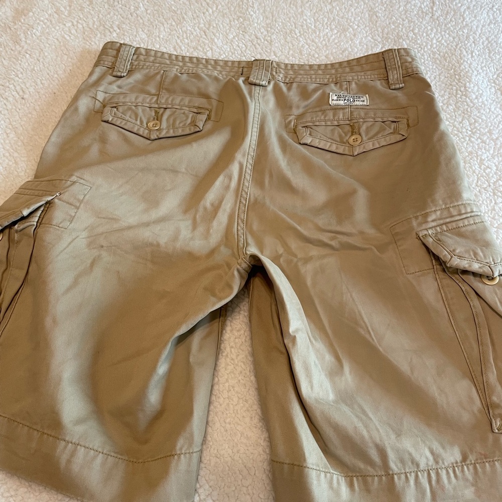 Men’s Polo Cargo Shorts - khaki size 33 - Picture 6 of 7